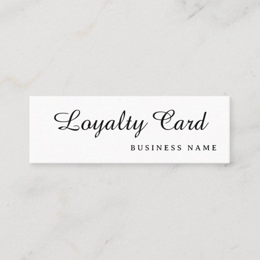 モダンレトロホワシンプルイト ロイヤリティカード (正面)