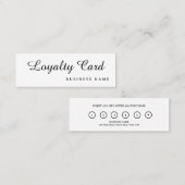 モダンレトロホワシンプルイト ロイヤリティカード (正面/裏面)