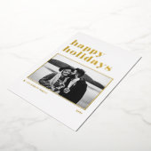 モダンレトロボールドタイポグラフィ写真ハッピー ホリデー (回転した状態)