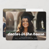 モダンレトロメディカルドクター2写真卒業 案内状 (正面/裏面)
