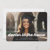 モダンレトロメディカルドクター2写真卒業 案内状 (正面)