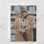 モダンレトロメリーとBright Photoスクリプはっきりしたト シーズンカード (正面)