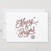 モダンレトロメリーとBright Starsビジネスロゴ シーズンカード (正面)