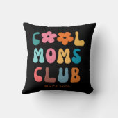 モダンレトロモムスクールクラブヴィンテージグルーヴィデイジー クッション (裏面)