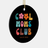 モダンレトロモムスクールクラブヴィンテージグルーヴィデイジー セラミックオーナメント (右)