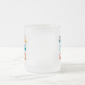 モダンレトロモムスクールクラブヴィンテージグルーヴィデイジー フロストグラスマグカップ (中央)