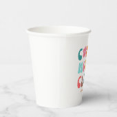 モダンレトロモムスクールクラブヴィンテージグルーヴィデイジー 紙コップ (右)