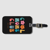 モダンレトロモムスクールクラブヴィンテージグルーヴィ ラゲッジタグ (正面横)