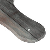 モダンレトロモ素朴ノグラムダークウッドヴィンテージ カッティングボード (角)