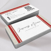 モダンレトロリフェイクネンQRコードソーシャルメディア 名刺