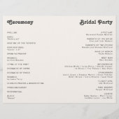 モダンレトロレインボーバジェット結婚式 プログラム (裏面)