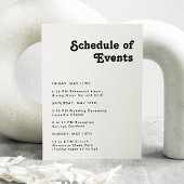 モダンレトロレタリングイベント表 エンクロージャーカード