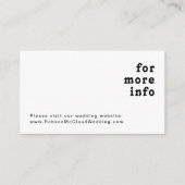 モダンレトロレタリング結婚のウェブサイト エンクロージャーカード