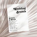 モダンレトロレタリング結婚ズブランチ 招待状<br><div class="desc">このレトロモダンなレタリングのブ結婚ランチの招待ユニークは、あなたのトレンディーのヴィンテージボヘシンプルミアンの夏のブ結婚ランチに最適である。レタリングは黒スタイリッシュ、シックな70のボホフォントのこのデザインのクラシックは与え、溝深いヒッピーのバイブミニマルスである。独自のグラフィックや写真もしを追加すカスタマイズる。製品の感じデザインに関しては、お気軽にお問い合わせ下さい。喜んで救済い!</div>