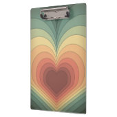 モダンレトロロファンキーマンハートクリップボード クリップボード (左)