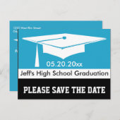 モダンレトロ卒業カード 案内ポストカード (正面/裏面)