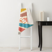 モダンレトロ名前をカスタムするおもしろいヴィンテージレインボー シェルパブランケット (インサイチュ)