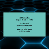 モダンレトロ幾何カラフル図形 名刺