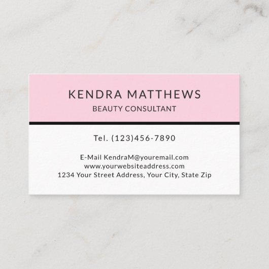 モダンレトロ幾何ポップ・アートのアートとモノグラム 名刺 (裏面)