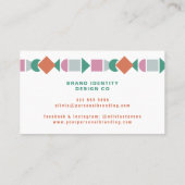 モダンレトロ幾何図形 名刺 (裏面)