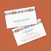 モダンレトロ幾何図形 名刺