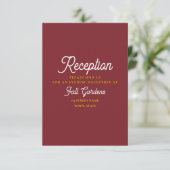 モダンレトロ披露宴 エンクロージャーカード (スタンド正面)