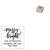 モダンレトロ書メリーと明るい ラバースタンプ (押印)