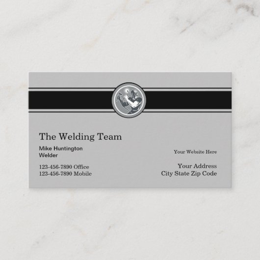 モダンレトロ溶接建築 名刺 (正面)