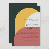 モダンレトロ結婚式招待状収集 招待状 (正面/裏面)