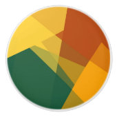 モダンレトロ色ジオメトリック#20 セラミックノブ (正面)