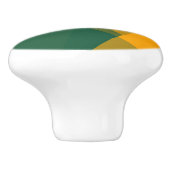 モダンレトロ色ジオメトリック#20 セラミックノブ (側面)