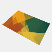 モダンレトロ色ジオメトリック#20 ドアマット (アングル)