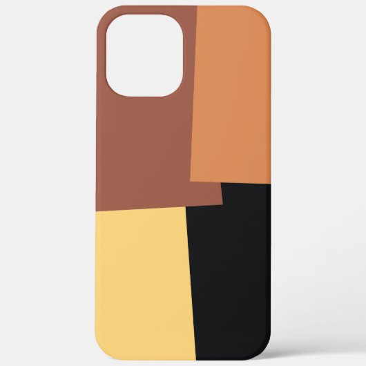 モダンレトロ色ジオメトリック#6 Case-Mate iPhoneケース (裏面)