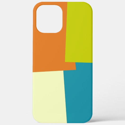モダンレトロ色ジオメトリ Case-Mate iPhoneケース (裏面)