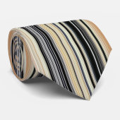 モダンレトロ色ブレンド垂直ストライプの001 ネクタイ (ロール)