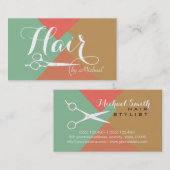 モダンレトロ色美容師#8 名刺 (正面/裏面)