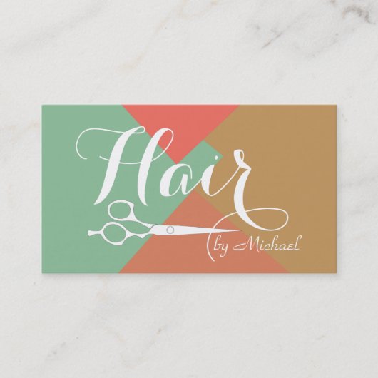 モダンレトロ色美容師#8 名刺 (正面)