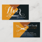 モダンレトロ色美容師#9 名刺 (正面/裏面)