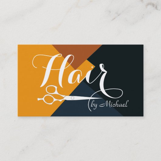 モダンレトロ色美容師#9 名刺 (正面)