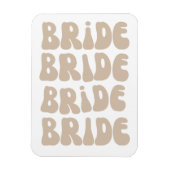 モダンレトロ花嫁のブライズメイドパーティー ヴィンテージ マグネット (縦)