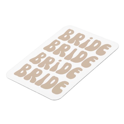 モダンレトロ花嫁のブライズメイドパーティー ヴィンテージ マグネット (左側)