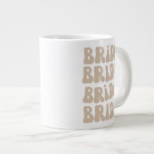 モダンレトロ花嫁 バチェロレッテパーティー ヴィンテージ ジャンボコーヒーマグカップ (正面右)