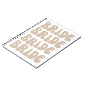 モダンレトロ花嫁 バチェロレッテパーティー ヴィンテージ ノートブック (左側)