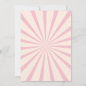 モダンレトロ誕生日 招待状 (裏面)