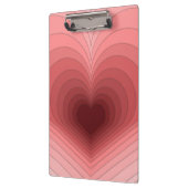 モダンレトロ赤ファンキーピンクヒアリングのクリップボード クリップボード (左)