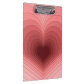 モダンレトロ赤ファンキーピンクヒアリングのクリップボード クリップボード (右)