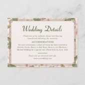 モダンレトロ赤面ピ結婚ンク詳細 エンクロージャーカード (正面)