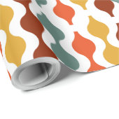 モダンレトロ1960のヴィンテージおもしろいボホボヘミア ラッピングペーパー (ロールコーナー)