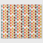 モダンレトロ1960のヴィンテージおもしろいボホボヘミア ラッピングペーパー (フラット)