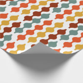 モダンレトロ1960のヴィンテージおもしろいボホボヘミア ラッピングペーパー (角)